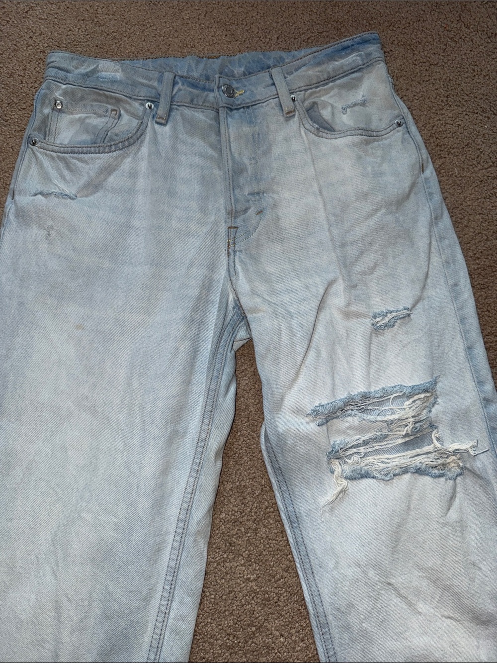 &Denim High-Rise boyfriend 90’s Distressed Women's Jeans
